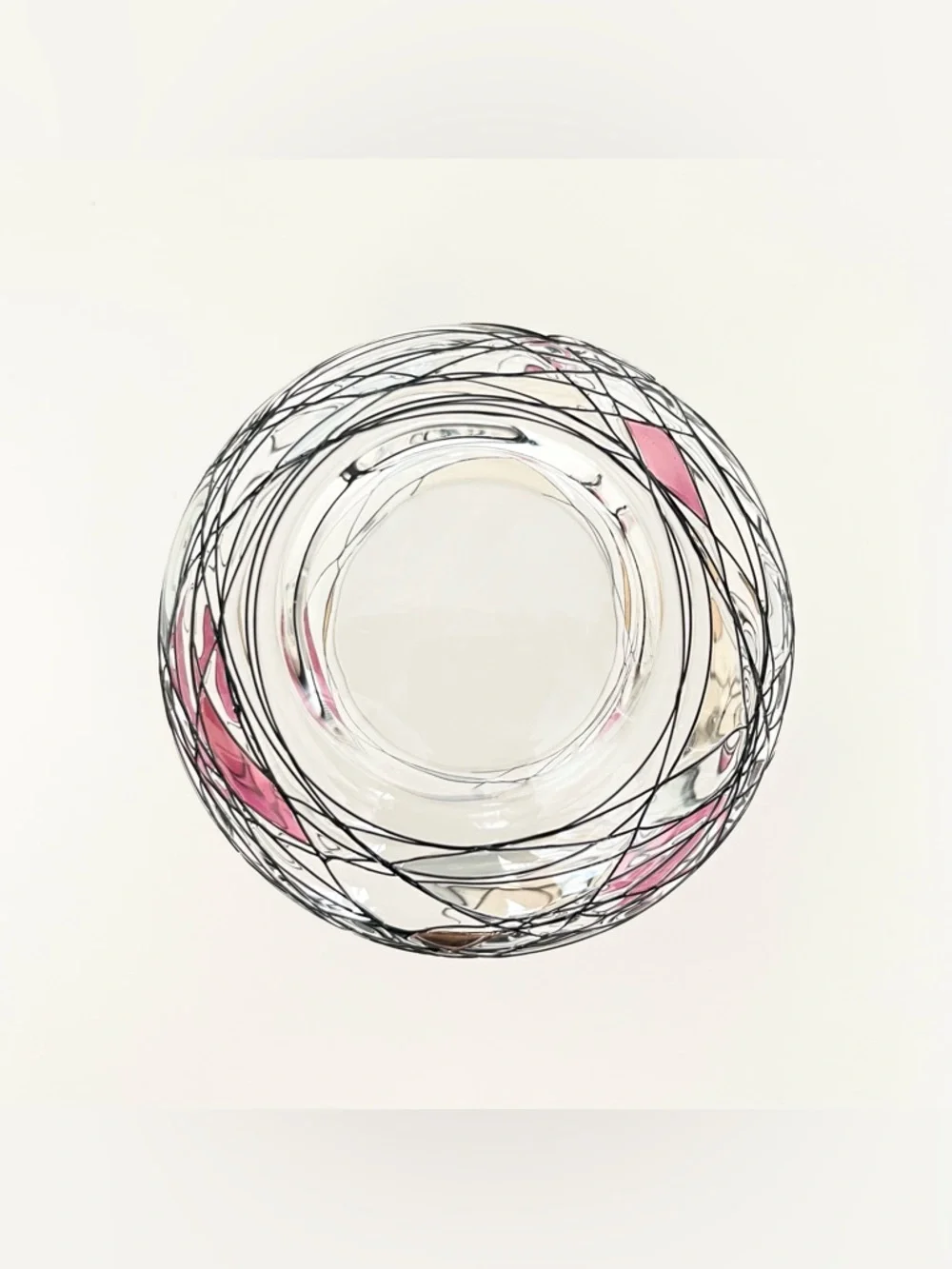 PartyLite Glass Tealight Candle Holder Tiffany Mondrian Inspired Delicate Art - Picture 7 of 7